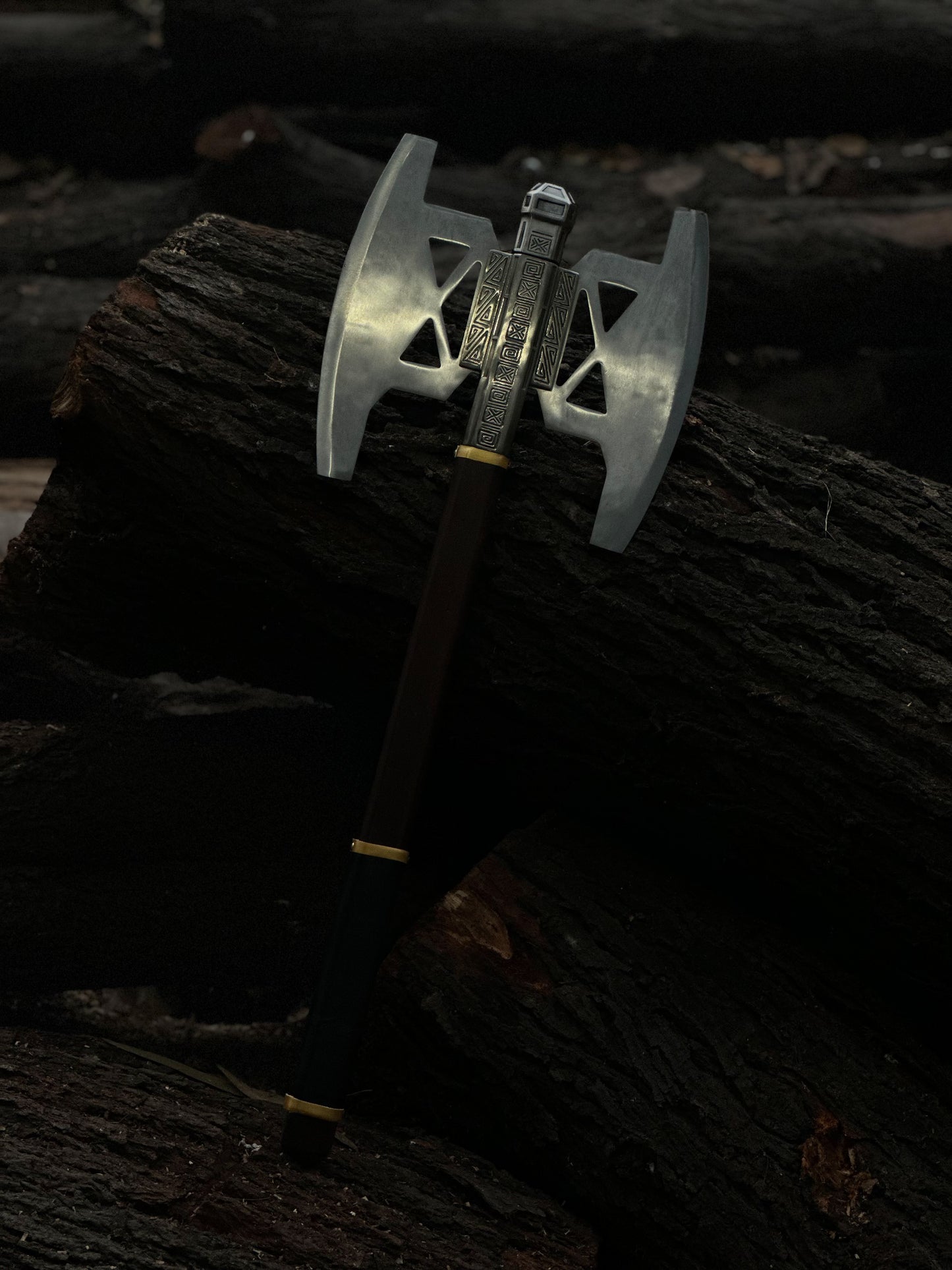 Gimli Battle Axe Replica – Handmade LOTR Dwarven Double-Headed Axe