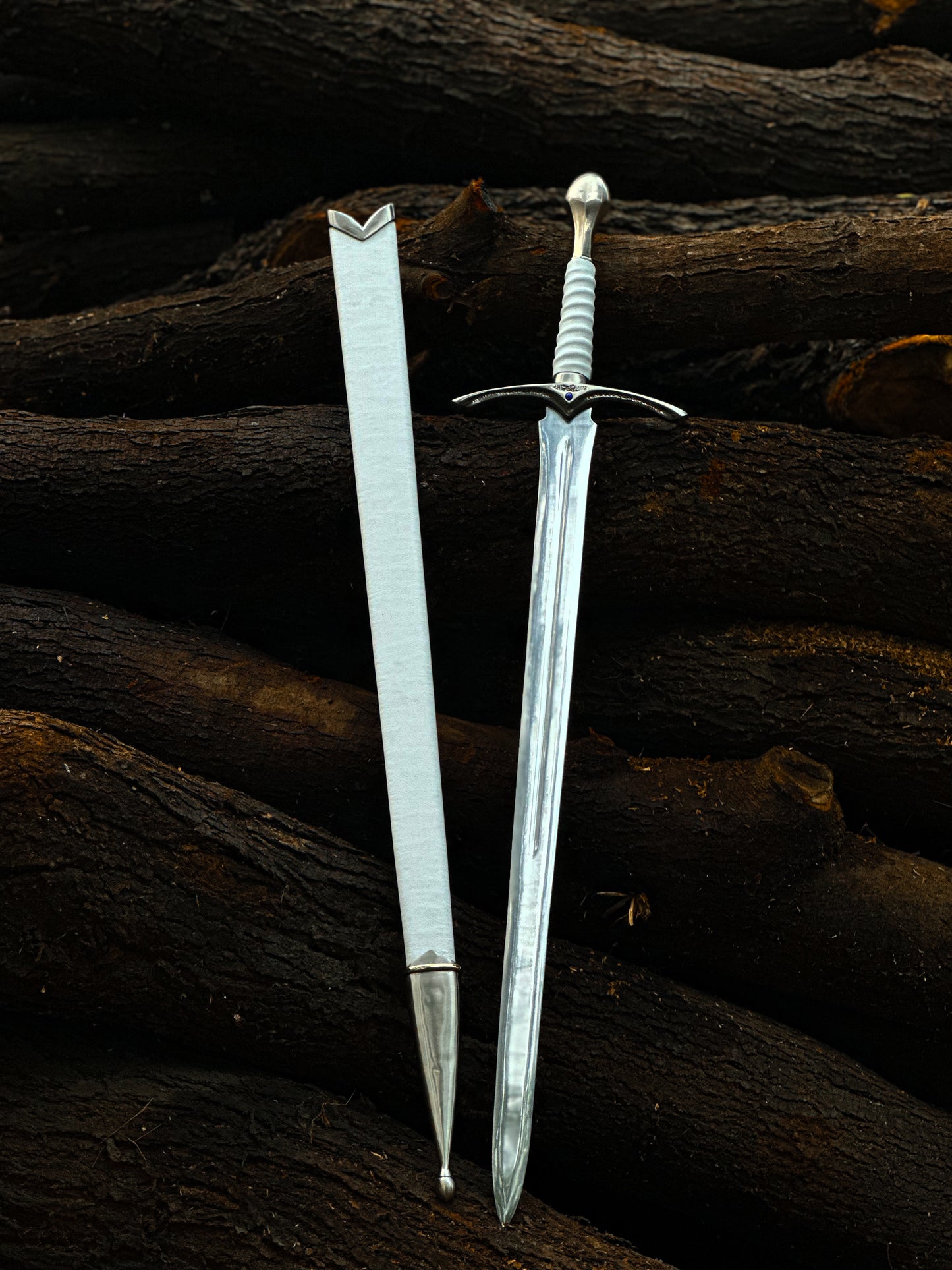 Gandalf Glamdring Sword & Staff Set – Handmade LOTR Wizard Collection
