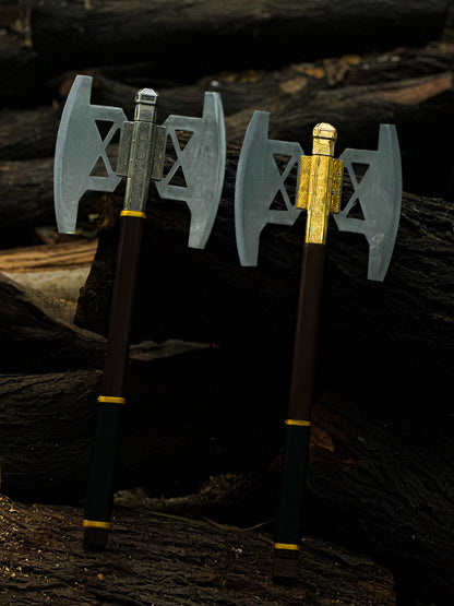 Gimli Battle Axe Replica – Handmade LOTR Dwarven Double-Headed Axe