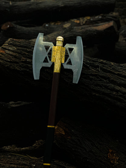 Gimli Battle Axe Replica – Handmade LOTR Dwarven Double-Headed Axe