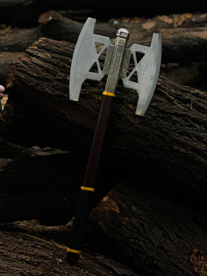 Gimli Battle Axe Replica – Handmade LOTR Dwarven Double-Headed Axe