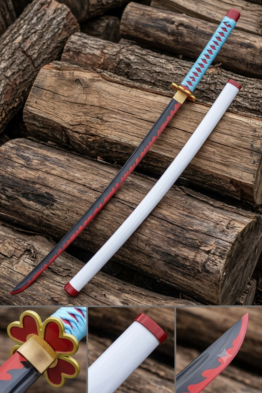 Mitsuri Kanroji Sword – Hnadmade Demon Slayer Love Hashira Nichirin Katana Replica