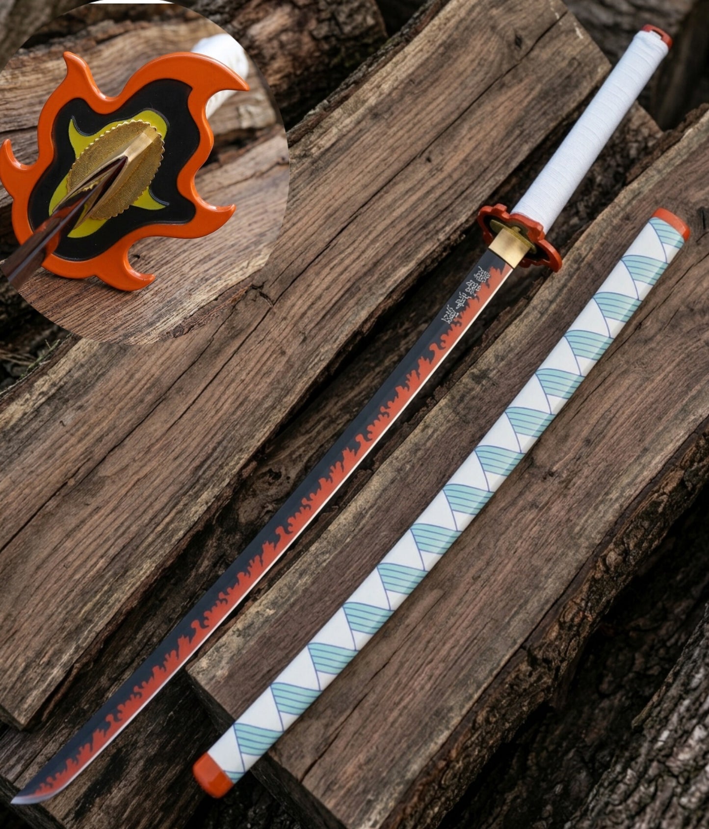Kyojuro Rengoku Sword – Demon Slayer Nichirin Katana Replica | Kimetsu no Yaiba