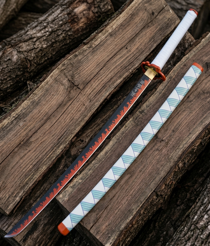 Kyojuro Rengoku Sword – Demon Slayer Nichirin Katana Replica | Kimetsu no Yaiba