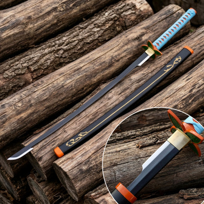 Handmade Shinobu Kocho sword replica featuring the Insect Hashira's signature Stinger Nichirin katana from Demon Slayer