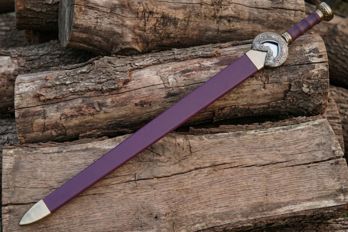 Theoden's Sword – Herugrim-Inspired King's Sword with Scabbard | LOTR Fantasy Replica