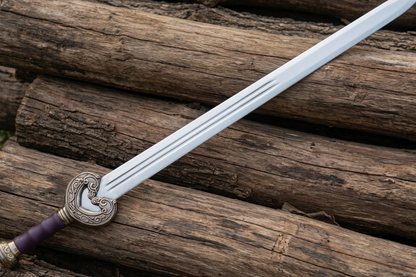 Theoden's Sword – Herugrim-Inspired King's Sword with Scabbard | LOTR Fantasy Replica